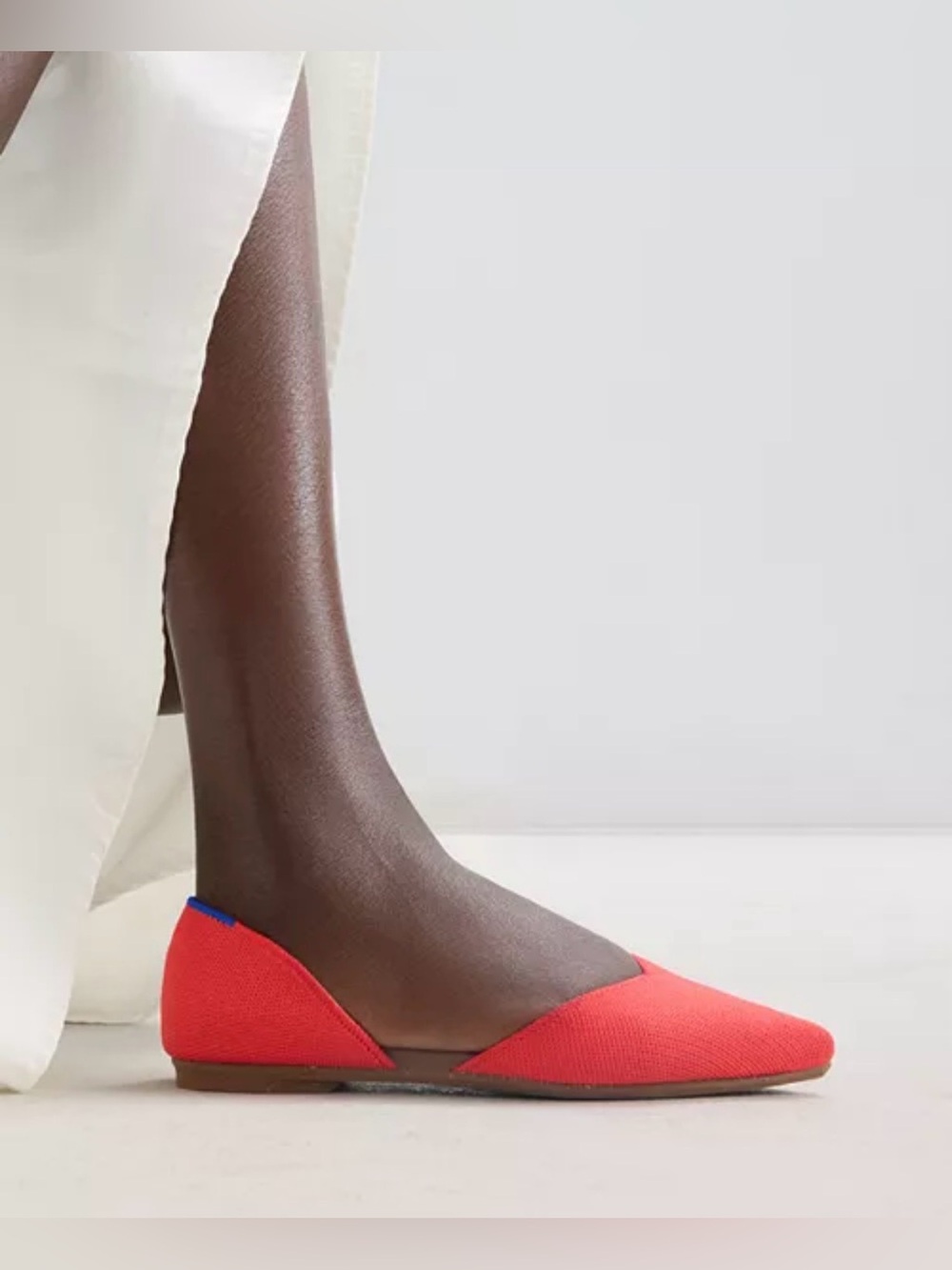 NIB [Rothy's] The d'Orsay Pointed Slip-On Flats Shoes in Red Hot Women’s 10